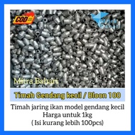 FISHING NET TIN 1 KG +/ - CONTENTS 100 | BLOON TIN 100 | SMALL DRUM TIN | TIN STONE | TIN NET | Tin 