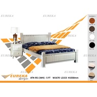 EUREKA 1 Queen/King Bed Frame / Katil Kayu Wood (Deliver &amp; Installation Klang Valley)