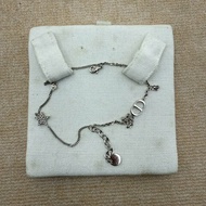 正品 Dior Petit CD 銀色雙鏈星星鑽石手鏈