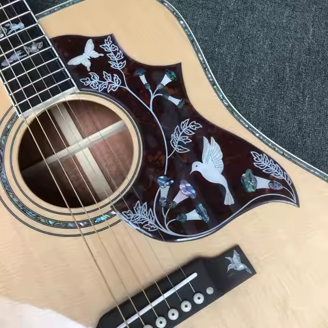 2026 new 41 Inches Dove Acoustic Guitar Flying Dove Inlays Acoustic Guitar
