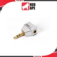 ddHiFi DJ35L, 3.5mm Audio Adapter: L-Shaped Stereo Adapter with OCC Internal Wiring (ddHiFi DJ35L)