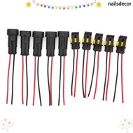 NAILSDECOR 5 Sets Series Terminal Connector-, with Wire 2 Pin Electrical Connector, Durable Waterpro