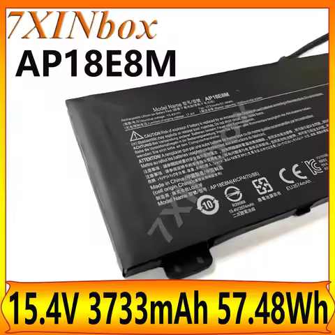 7XINbox AP18E7M AP18E8M 15.4V 3733mAh 57.48Wh Laptop Battery For Acer Nitro 5 AN515-54 ConceptD 3 Pr