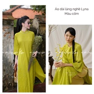 Luxury, Attractive Green Damask Ao Dai Ao Dai Vietnam Ao Dai Muslimah
