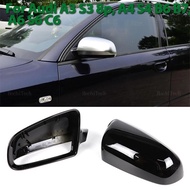 Carbon Fiber Style Black mirror cover Replacement for Audi A3 S3 8P 05-08 A4 S4 B6 B7 8E 8H, A6 S6 C