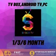 [FAST RENEW] SYBERTV 1 / 3 /6 BULAN VVIP Android TV DAN Android Phone, ANDROID Device SYBER