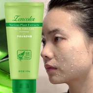 Lencolor Krim pengelupasan muka Lencolor 100g, gel pengelupasan dengan pati aloe vera semulajadi mem