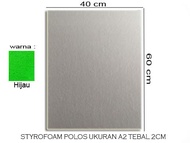 Styrofoam tebal 2cm Lembaran polos dan warna ukuran A2 40 x 60