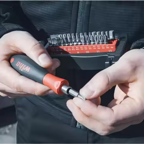 WIHA 46960 ProBuddy® Evo 1/4" 40-Piece Ratchet Bit Set - High Precision Repair Tool Kit for Home Gar