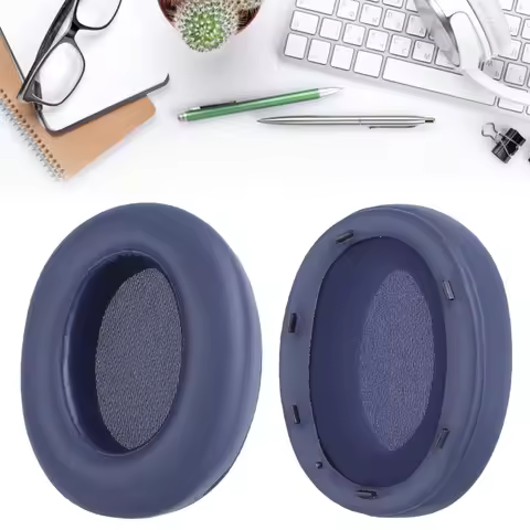 Replacement Ear Pads Cushion Cover Protein Leather Ear Cups Cover Memory Foam Ear Pads Earmuff for S