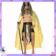 Medieval Ancient Roman Egyptian Pharaoh Costume Halloween COS Costume Ancient Greece King Men's Part