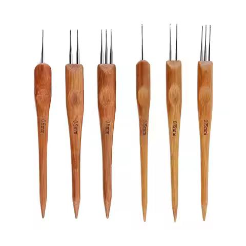 3x Dreadlock Crochet Hook Hair Braiding Crochet Needle for Braid Crafts