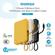 [CCC Certified] Momax IP152 1-Power X 10000mAh Powerbank | Built-in Type-C Cable Strap | 20W PD Fast