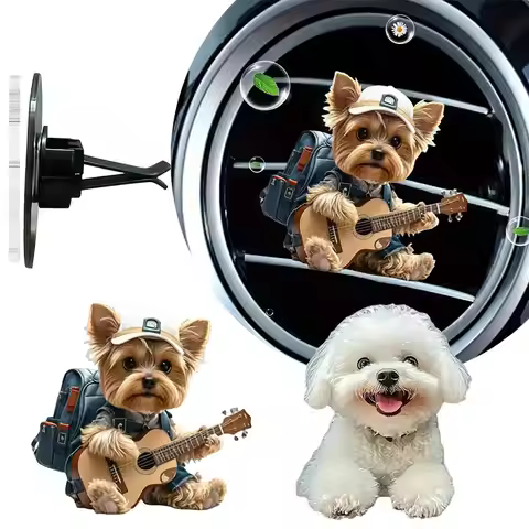 Hoodie Puppy Car Air Outlet Clip Decor Aromatherapy Sheets Air Solid Flat Auto Interior Freshener Ca