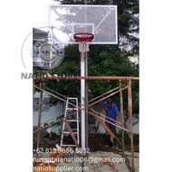 tiang basket tanam 120×180 cm ring per 2 akrilik 15mm tanam langsung