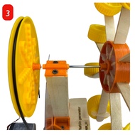 DIY EDUCATIONAL KIT MINI WATER TURBINE FLOW GENERATOR TRUBINE GENERATOR WATER TURBINE WATERWHEEL