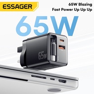 Essager PD65W GaN Type C USB A Charger With Retractable Flexible Stretchable Quick Charge Type C Cab