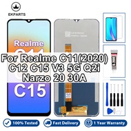 6.5 LCD For OPPO Realme C11 2020 C12 C15 V3 5G Q2i Narzo 20 30A Touch Digitizer Assembly Replacement