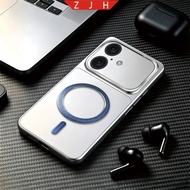 Case For iphone 17 phone case Newly designed circular horizontal magnetic suction ring shockproof si