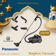PANASONIC MC-CL609 Powerful 2200W Cyclone Bagless Canister Vacuum Cleaner with HEPA Filter MC-CL609H