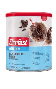 SlimFast Meal Replacement Powder, Original Rich Chocolate Royale, 