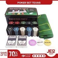 Poker Game Texas Holdem Poker Game Casino Game Set Texas Hold em Chips Coins Poker Card Toys