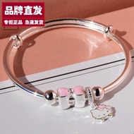 Children's Bracelet 【纯银闪耀】兔子银手镯纯银999儿童银镯本命年小孩学生足银手镯女童镯子礼物  现货 热卖Ready Stock