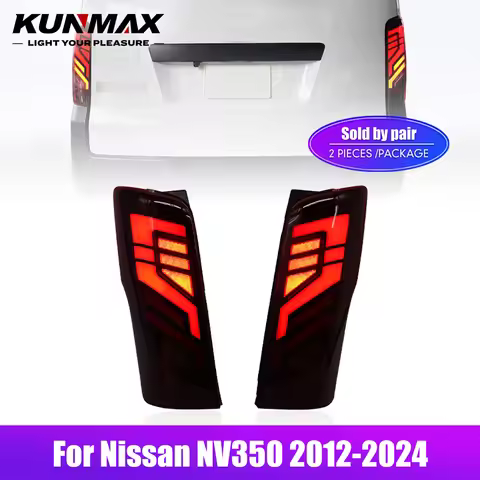 2PCs LED Car Tail Light Assembly For Nissan NV350 2012-2025 Tail Lights Flowing Water Flicker Turn D