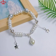 Elegant Classy Lucky Charm Pearl Bracelet Elastic Rope Fashion Jewelry Beads Bracelet Quality AJ-099