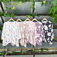 Sulam Batwing Satin Top