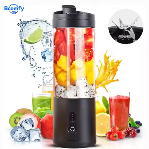 Portable Blender Mini Electric Juicer Smoothie Fresh Fruit Orange Rechargeable Portable Blender 530M
