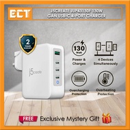 j5create JUP43130F 130W GaN USB-C 4-Port Charger