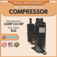 Mitsubishi AirCond/Chiller Compressor 2HP/3HP (R22 Gas) Model: TS33VDEC / LH53VBAC