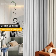 Curtain zoon - Sheer 4 Mix Curtain Window Ready Made Hook Eyelet (290cm-300cm)