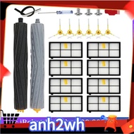 【A-NH】Accessories Kit for iRobot Roomba 800 900 Series 805 864 871 891 960 961 964 980 Vacuum Filter Main Side Brushes
