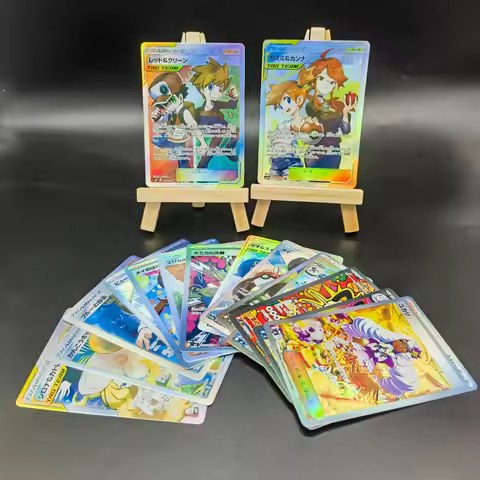DIY Pocket PTCG SAR SR Nihil Zero Supporter Card Series Red Blue Meowth Misty Lorelei Clefable Rosa 