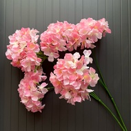 Fake Flowers-Silk Flowers-Needle Hydrangeas- Hydrangea Branches 3 Silk Cotton