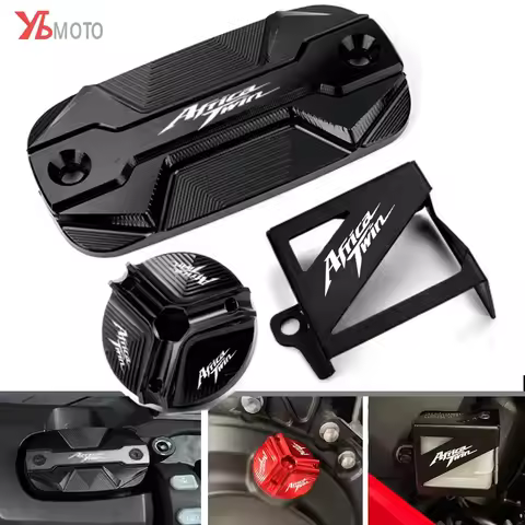 For HONDA Africa Twin 1100 CRF1100L CRF 1100L Motorcycle Accessories Brake Fluid Reservoir Cover Eng