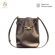 Boya Bucket Genuine Leather Bag Genuine Leather Bag Women's Shoulder Bag