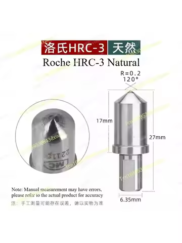 Natural Diamond Indenter HRC-3 Rockwell Hardness Tester HRC Stylus Head Rockwell Hardness Tester