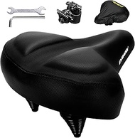 DAWAY C40 Ultra Comfortable Oversized Bike Seat - Memory Foam Padded, Extra Wide Bicycle Saddle, Erg