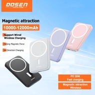 DOSEN Power Bank Mini Magnetic Wireless Fast Charge Used for iP 16/15/14/13/12 (10000mAh/12000mAh)