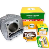PISTON BLOCK SEHER SPIN PACKAGE (PARTS CODE 47300-33G01) NPP ORIGINAL Piston 63mm Block Wave 125 Blo