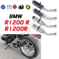 Motorcycle Full System Exhaust Escape Muffler Middle Link Pipe Slip On For R1200 R R1200R Exhaust