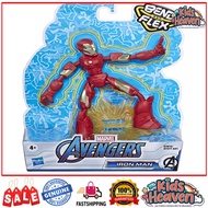 Avengers Marvel Bend and Flex Action Figure Toy 6-Inch - Iron Man / Hulk / Thanos / Captain America