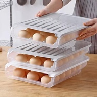Refrigerator Egg Preservation Storage Box Can Stack Plastic Transparent Egg Boxes Creative Automatic