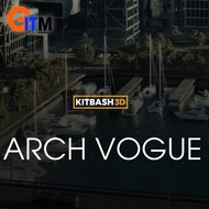 KITBASH3D - ARCH VOGUE | MODERN ARCHITECTURE 3D ASSET PACK | DIGITAL DOWNLOAD | BLENDER UNITY UNREAL