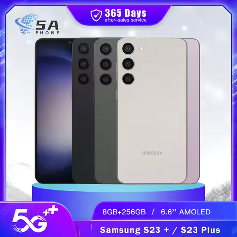 Original Samsung Galaxy S23 Plus S916U1 5G Mobile Phone S23+ NFC 6.6" 8GB RAM 256GB ROM Snapdragon 8