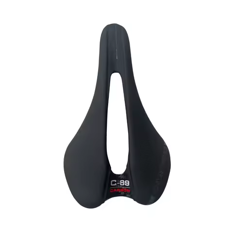 89g Super Light Full Carbon Leather Saddle MTB/Road Bike Saddle Carbon Rails Bicycle Seat 248*145mm