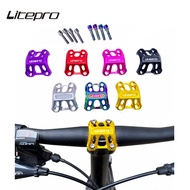 Litepro birdy Bicycle Multicolor Head Tube Cover Alloy Handle Post Top Cap With 4pcs Titanium Alloy Screws For birdy bike